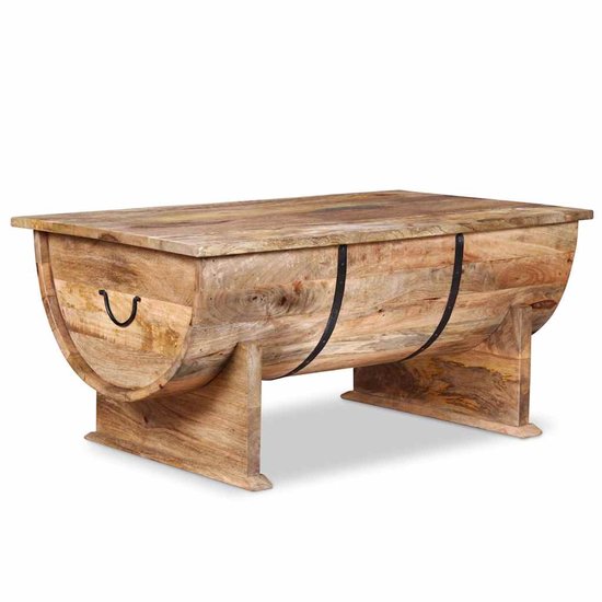 Table basse en manguier massif 88x50x40 cm