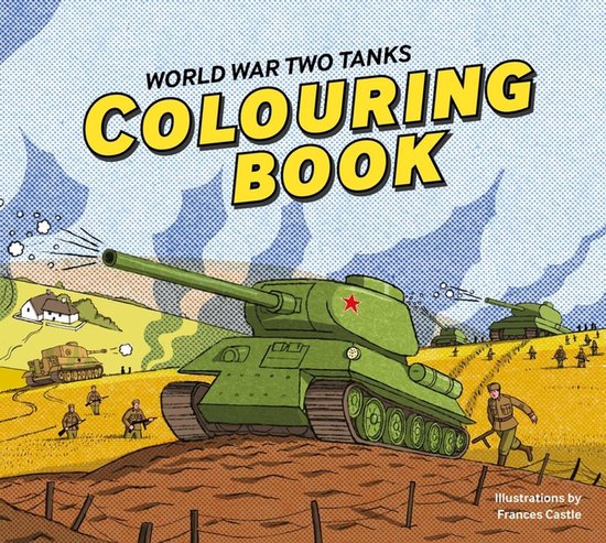 World War Two Tanks: Colouring Book - cover