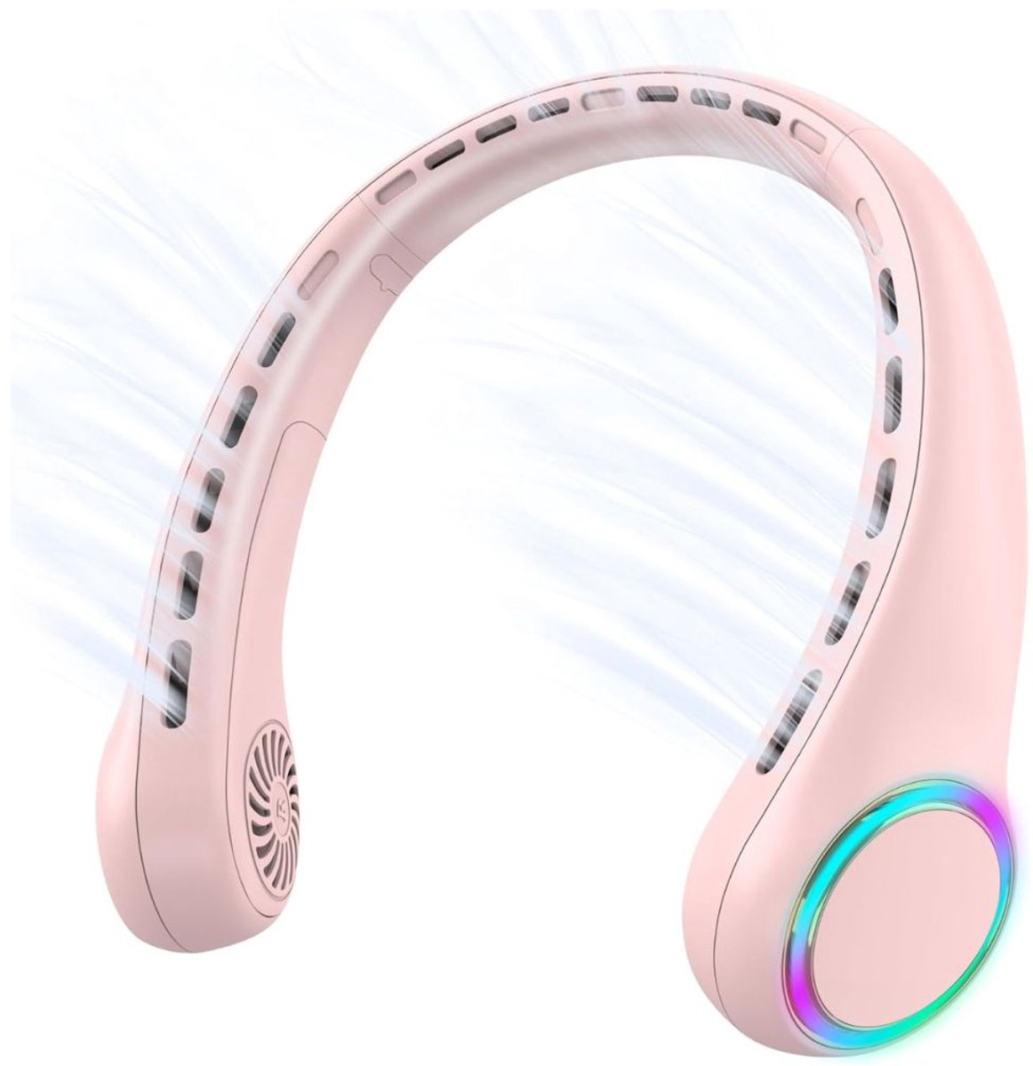 RWB® Nek Ventilator - Hals Ventilator - Mini Ventilator - 3 Standen - Roze