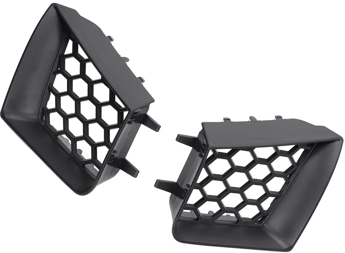 Bovenste Grille Linksvoor, Zwarte Bumpergrille Vooraan, Compatibel met Seat Ibiza Cordoba 6L 2002-2009, Eenvoudig Te Installeren, Duurzame ABS-bumpergrille Links en Rechts Vervangen
