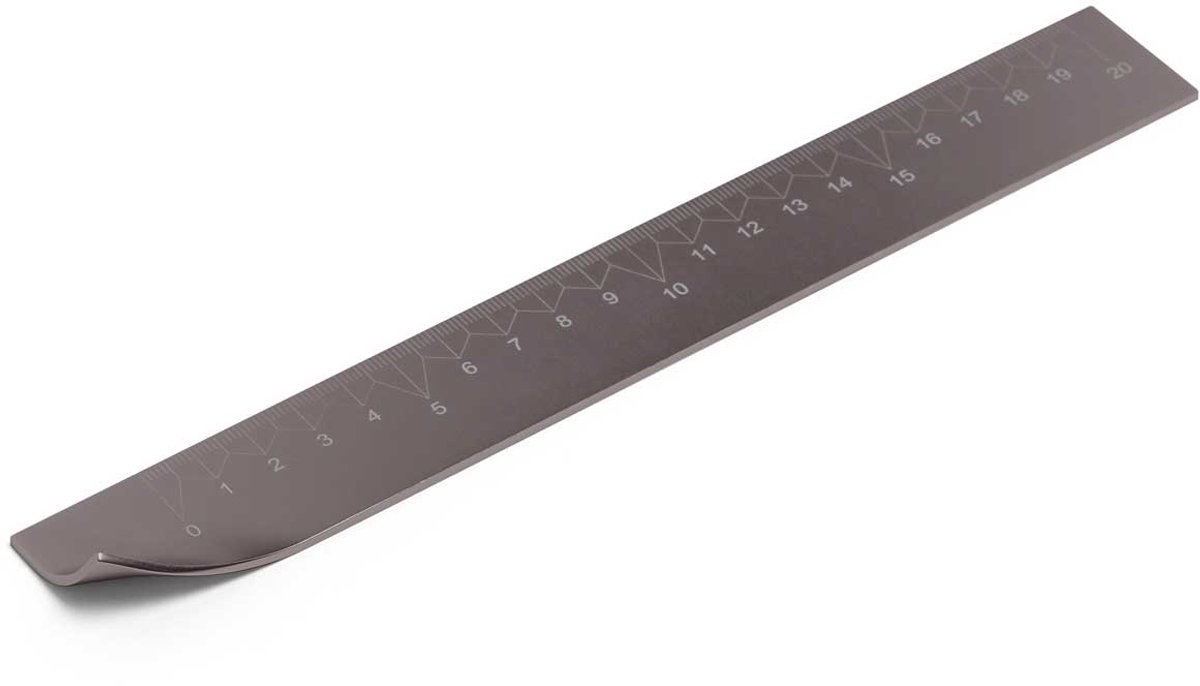 LEXON Design - Liniaal 20 cm City Ruler LD135X9 - Grijs