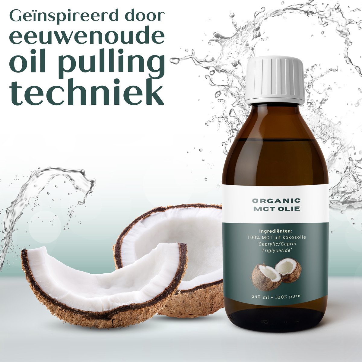 Relax Master® MCT Olie 250 ml - 100% Puur en Vloeibaar - Biologische MCT Kokos Olie voor Haar, Huid en Lichaam - Oil Pulling