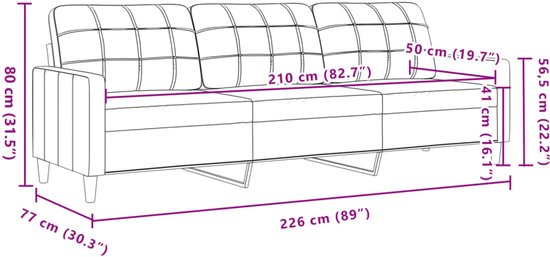 vidaXL - 3 pièces - Ensemble de salon - avec - repose-pieds - et - coussins - tissu - noir