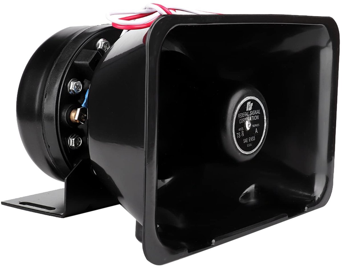 Claxonalarm, 12V 200W superluid universeel autowaarschuwingsalarm met claxonluidspreker, werkend met alarmsysteem