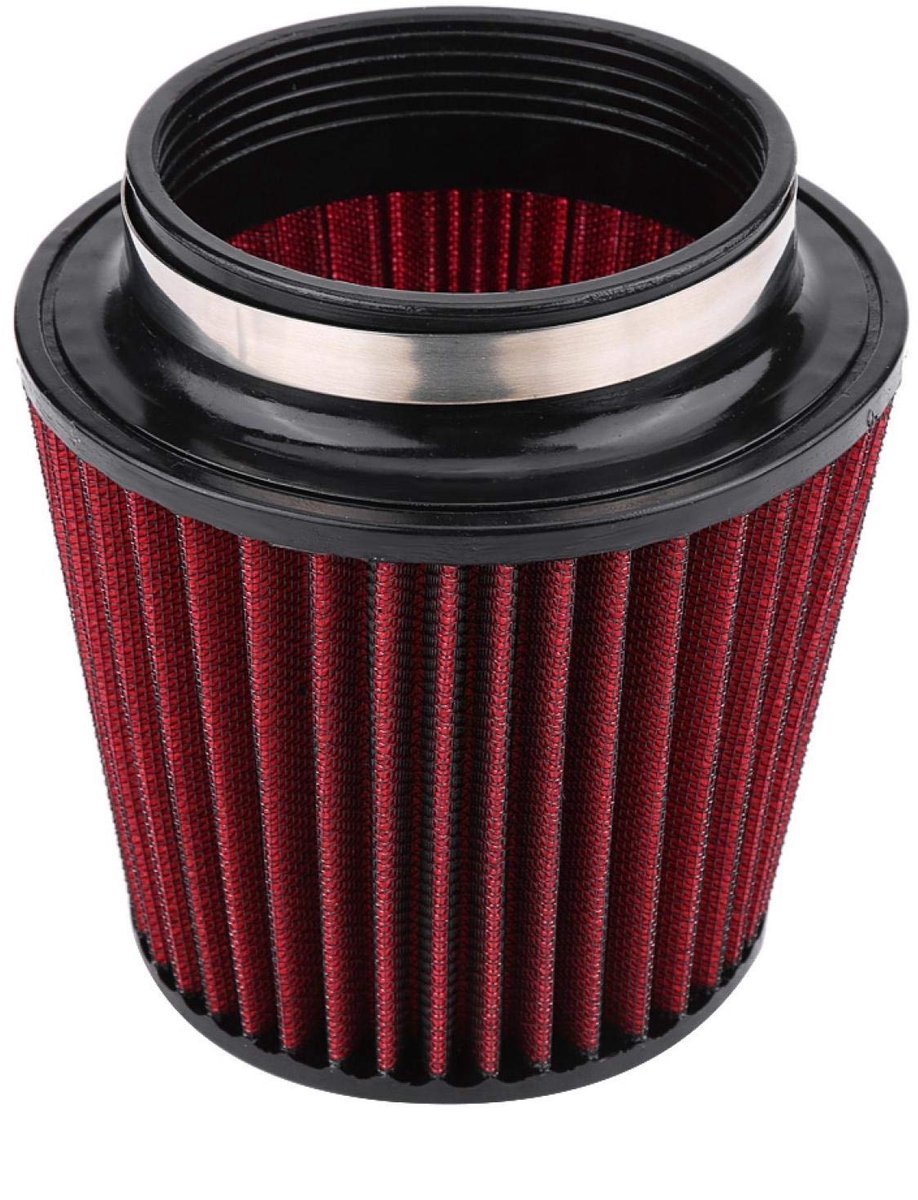 Universal Car Intake Air Intake Round Cone Air Filter Cleaner 100mm 76mm Round Cone Air Filters(100mm)
