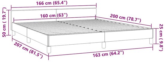 vidaXL Cadre de lit avec tête de lit Velours Noir 160x200 cm