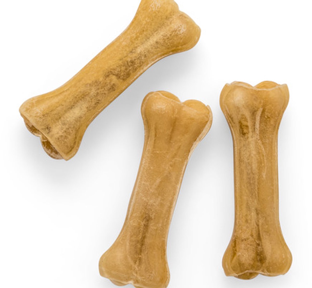 Landman Geperste Kauwbotten (3st) - 10cm - Hondensnacks - Kauwsnacks - Hondenbot - Kauwbot