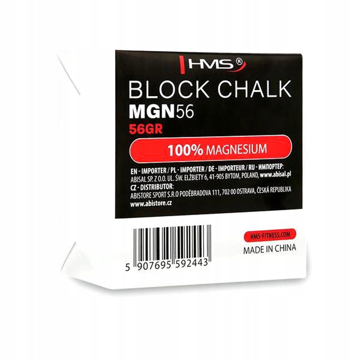 HMS Magnesia Blok 56g - Sterke Grip voor Krachttraining & Klimmen