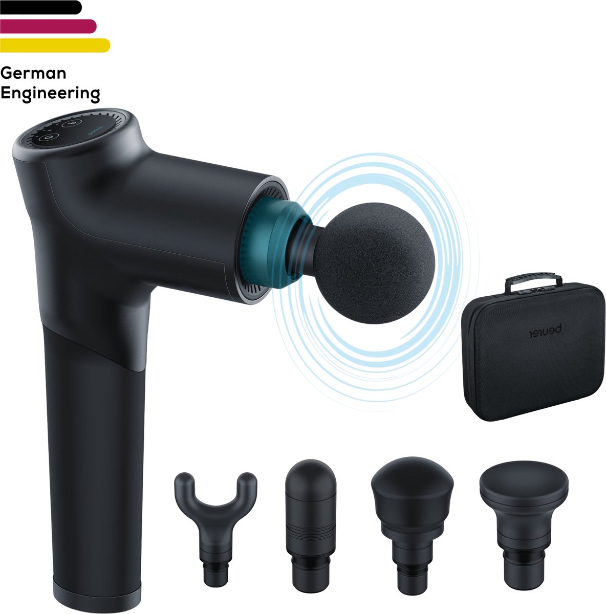 Beurer MG185 - Massageapparaat - Massage Gun - Zwart - 5 opzetstukken
