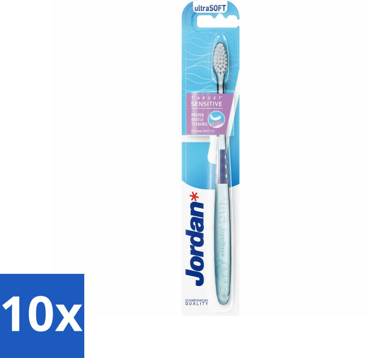 Jordan - Tandenborstel - Target Sensitive - Ultra Soft - Bulkverpakking - 10 stuks