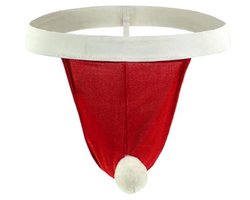 Kerst Sexy Ondergoed voor Mannen - Fluwelen G-String en String Broek
