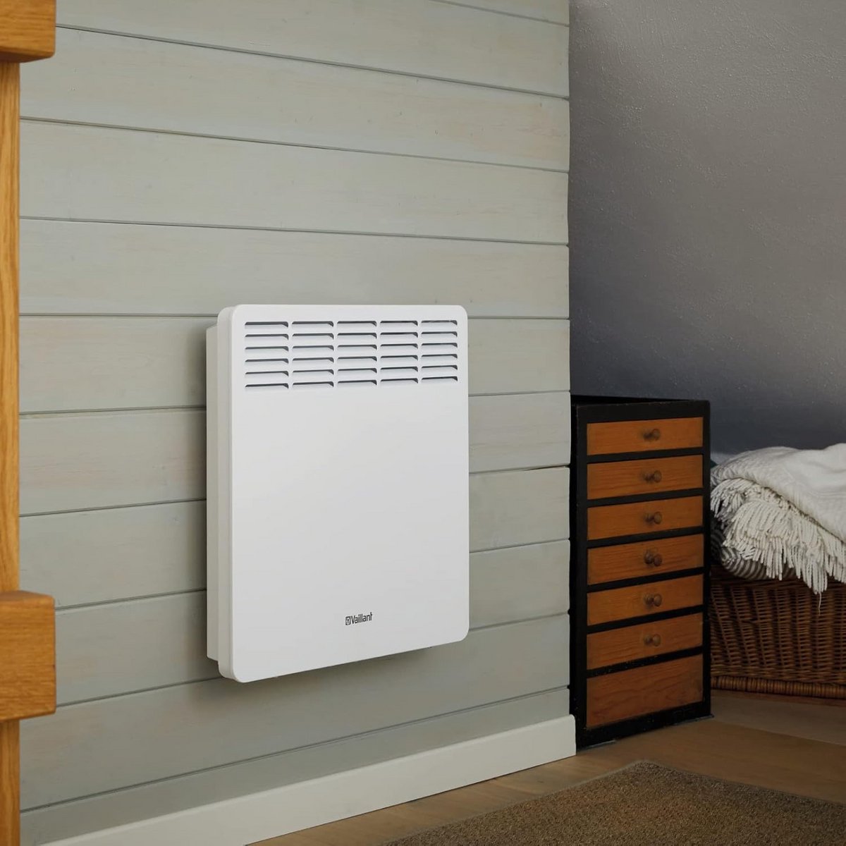 Krachtige Elektrische Wandconvector 2,5 kW Wit - Snel en Betrouwbaar Verwarmen voor 25 m²