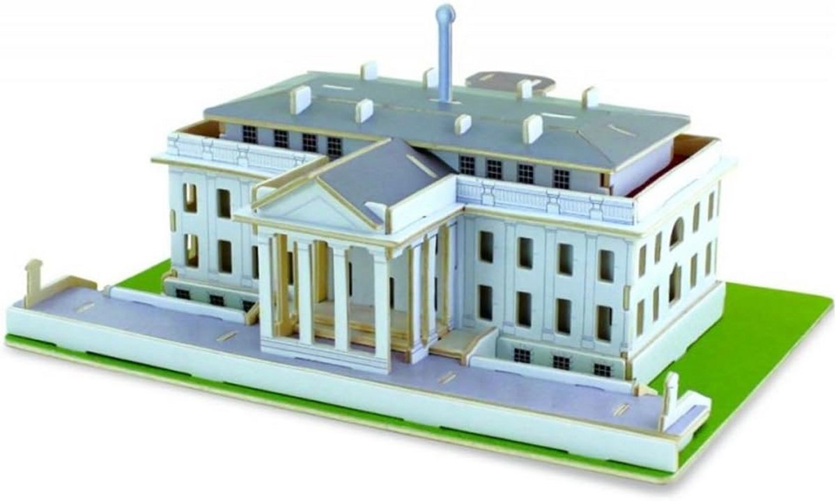 3D Puzzel van het Witte Huis | Uitdagend Bouwpakket