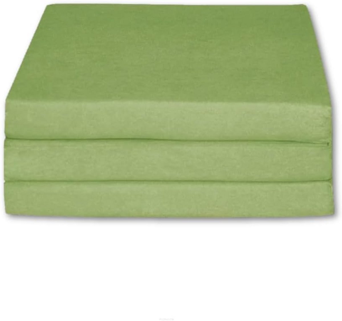 Opvouwbare Gastenmatras 1-Persoons - Comfortabel Slaapmatras voor Logeerpartijen en Camping - Lichtgroen