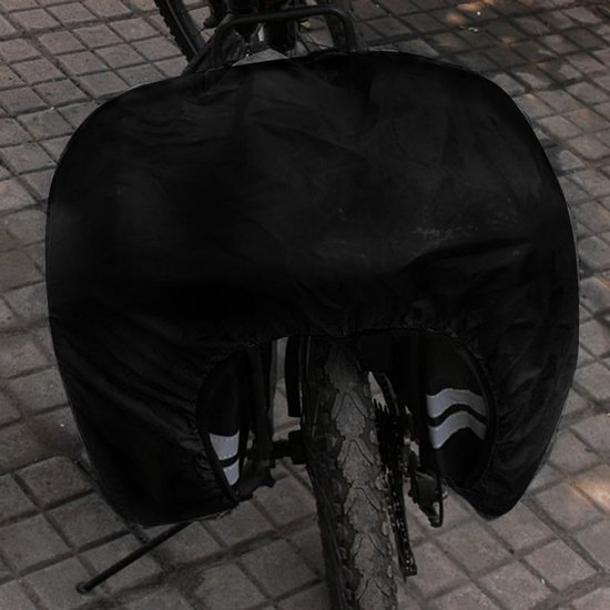 Fietstassen - Fietsenrekken - Waterdichte tas - Reflecterende strip - Zadeltassen - Achterbank draagtas - Fietsen accessoires - 27L - Met regenhoes Double Bicycle Bag van Fietstas — afbeelding 4
