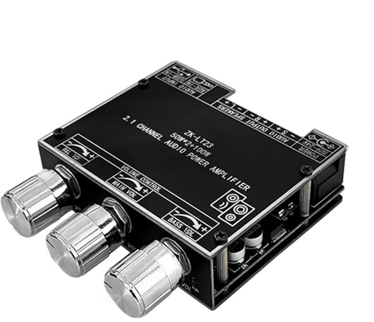 2.1 Kanaals Bluetooth Audio Versterker Module 50W + 50W + 100W Subwoofer Digitale Eindversterker