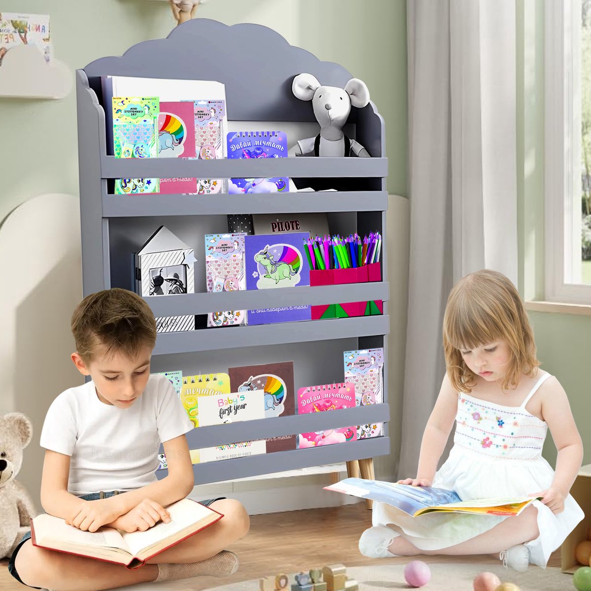 MAGAZIJN OPRUIMING: Lifetime boekenrek – Whitewash – Sterre Tijl
