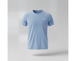 Delta Fit Hardloopshirt – Ultralicht & Ademend – Dry Mesh - Lichtblauw - Maat S