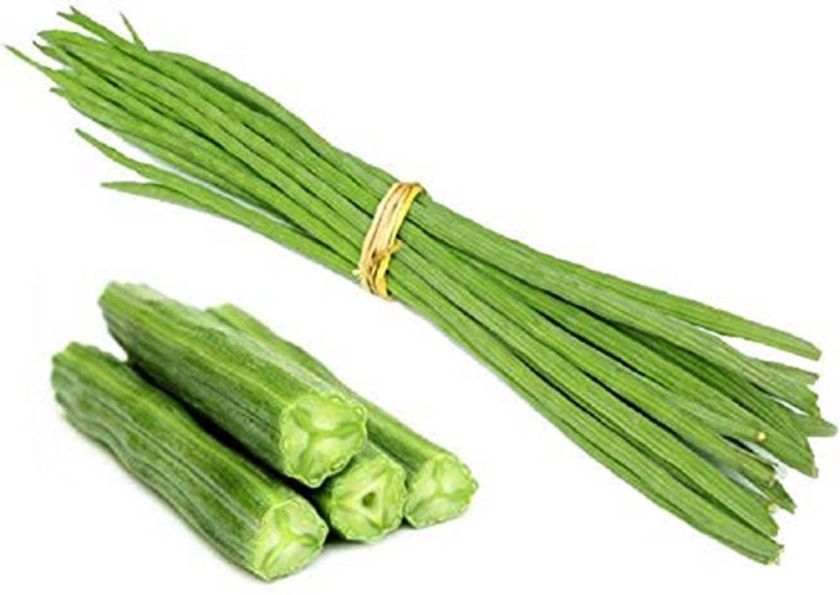 Drumstick Moringa Peulen 500g Verse Drumstick Groente - Ideaal voor Curry’s, Sambar, Soepen & Stoofgerechten | Rijk aan Vezels & Plantaardige Voedingsstoffen Vegan & Vegetarisch | Authentieke Indiase Keuken Met Kajal Stickers