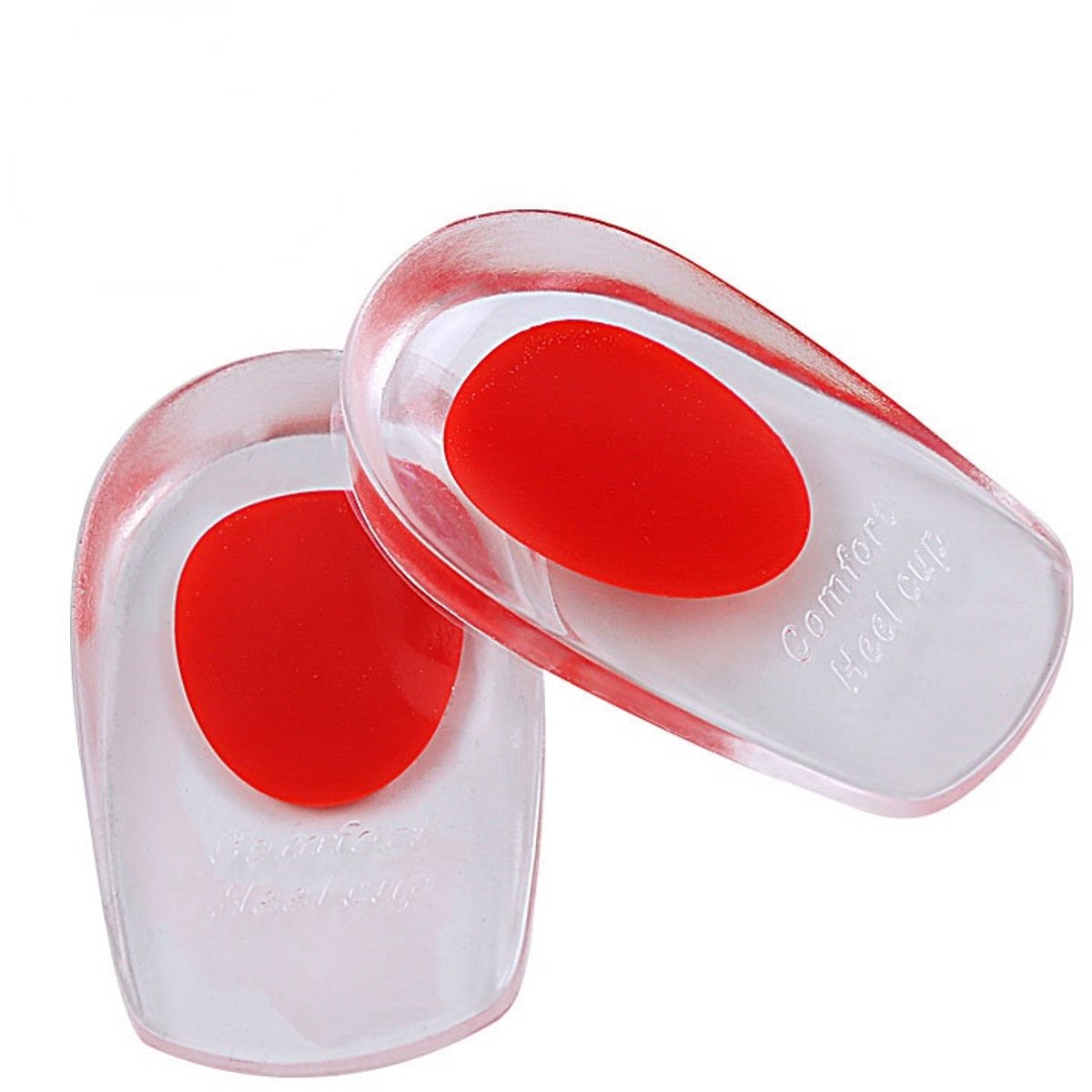 Orthopedische hiel zooltjes - Inlegzolen - Anti hielpijn en hielspoor - Ondersteuning - Soft gel zolen - Maat 35-41 - Rood - Jonyx