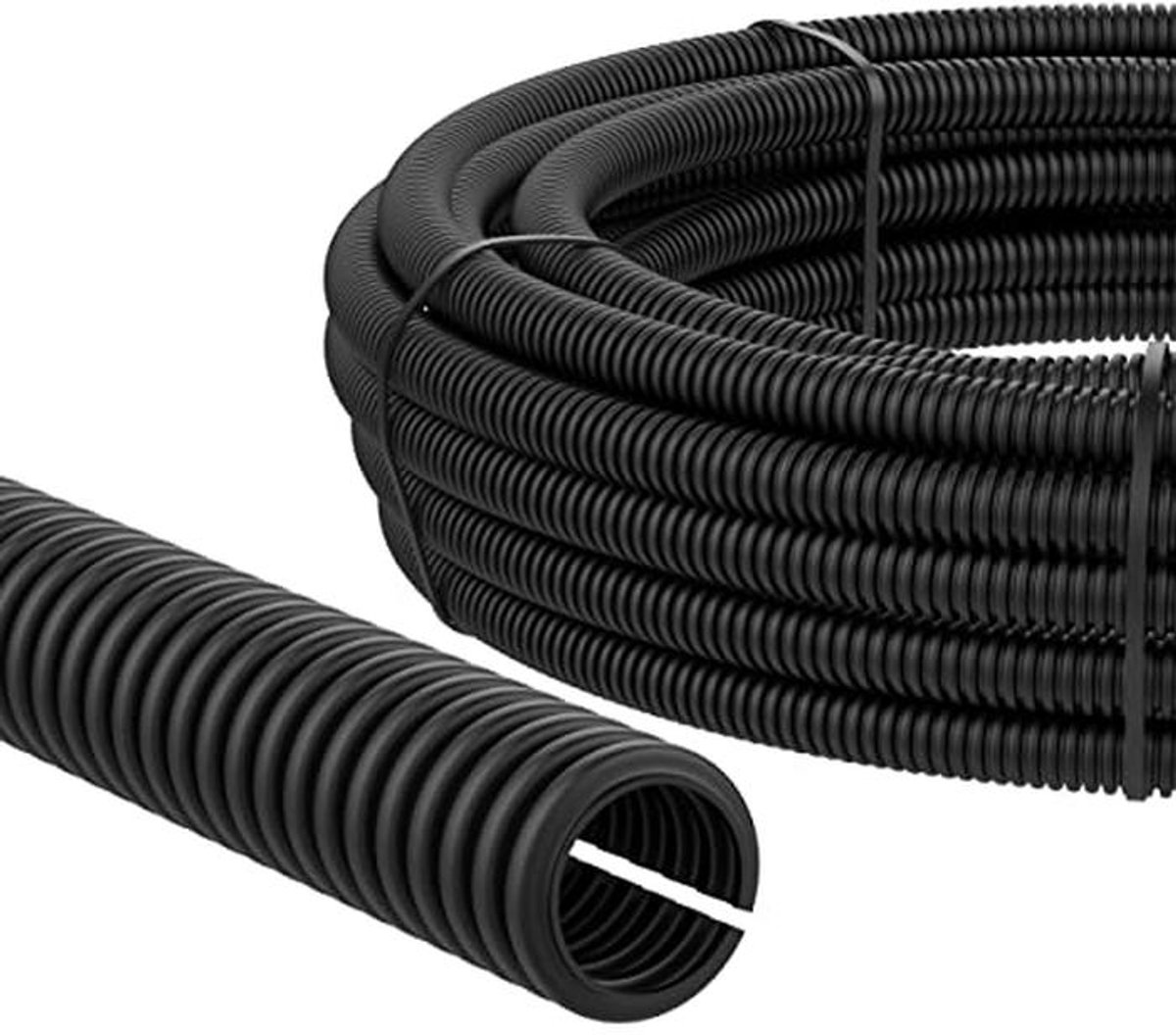 Ribbelbuis voor Kabelbescherming - Universele Isolatiebuis voor Elektrische Installaties, 10 mm Binnen, 10 m