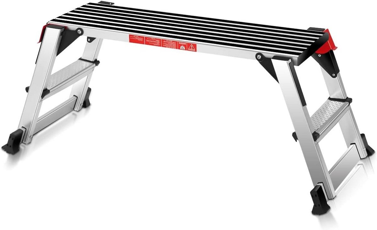 Opvouwbaar Aluminium Werkplateau - Stevig en Veilig met Antislip Voeten