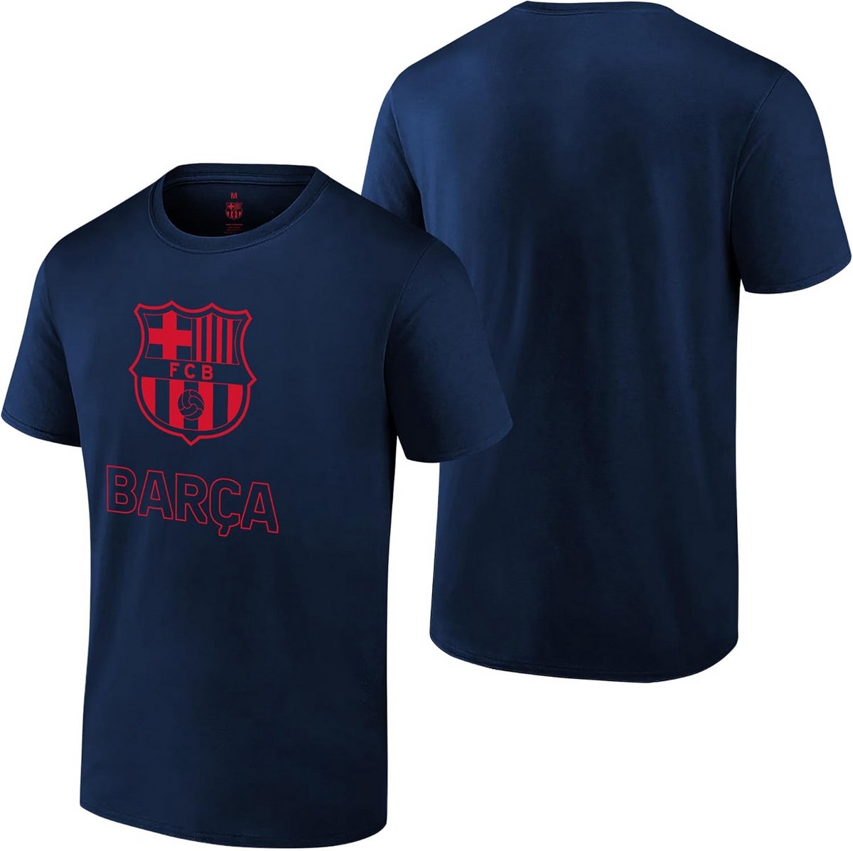 Voetbal T-shirt Blauw M Uniseks Katoen Kort Mouw Club Sieraad