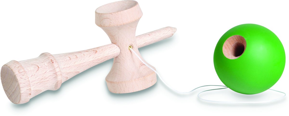 BS Toys Kendama Spel - Vangspel - Japanse Behendigheidsspel vanaf 8 Jaar - Vangbal - Kinder Speelgoed - Houten Spel - Coördinatie Training - Kendama spel - Houten speelgoed — afbeelding 4