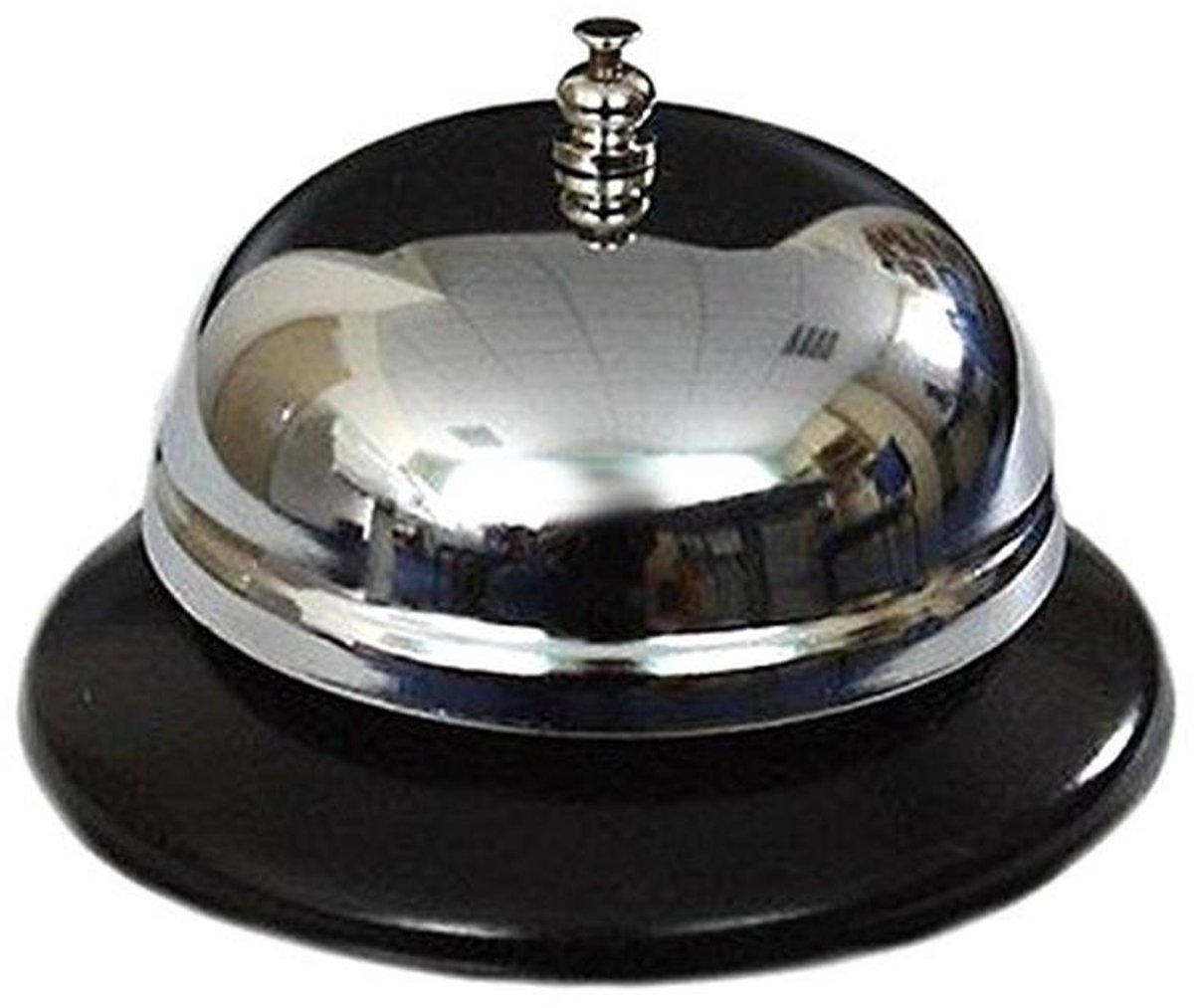 Receptiebel met zwarte voet - 10 cm diameter