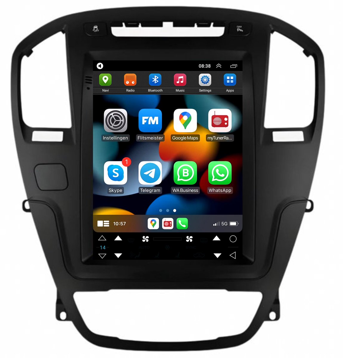 CarPlay autoradio geschikt voor Opel Insignia | 2008 t/m 2013 | Android 13 | Draadloos Apple CarPlay & Android Auto | 2GB + 32GB | 8-Core processor | Davilon | 2025 model | 2008 2009 2010 2011 2012 2013 | Bluetooth & Wifi