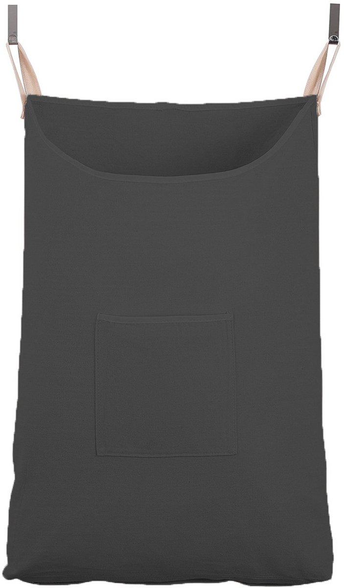 Wasmand - Katoen - 72*45 cm - Zwart - Grote inhoud