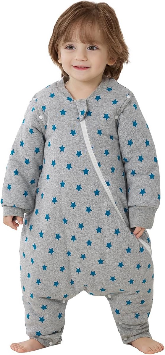 Warme Babyslaapzak met Benen en Voeten, 3.5 TOG, 100% Katoen, 2-3 Jaar