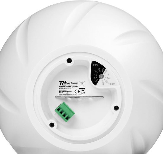 Power Dynamics PDS50W hangende speaker - 100V speaker - 8 Ohm - 6.5 inch - 80W - Wit — afbeelding 5