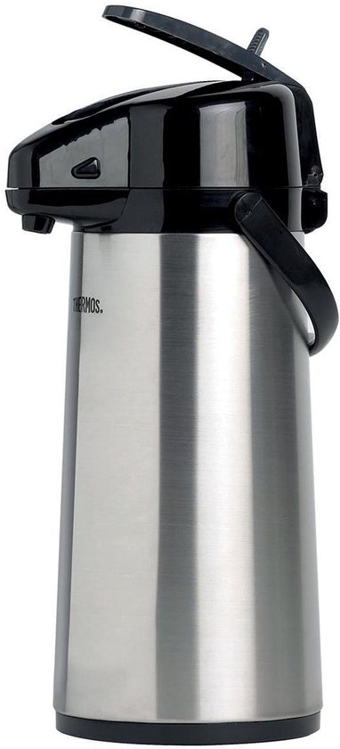 Pichet isotherme Thermos - Pompe - acier inoxydable - 2,2 L