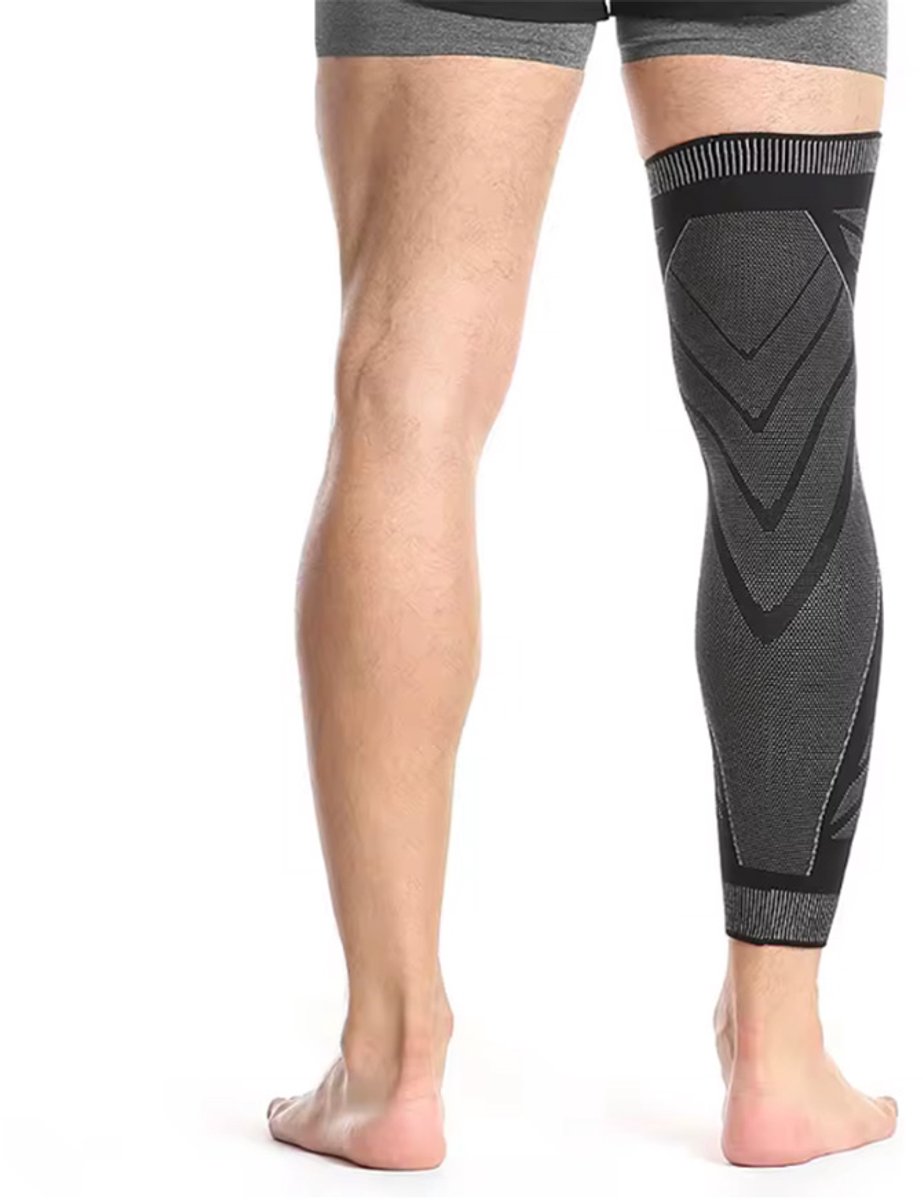 Elastische beenbrace - Compressiebrace - Steunband - Zwart - Large - Sportband - CHPN