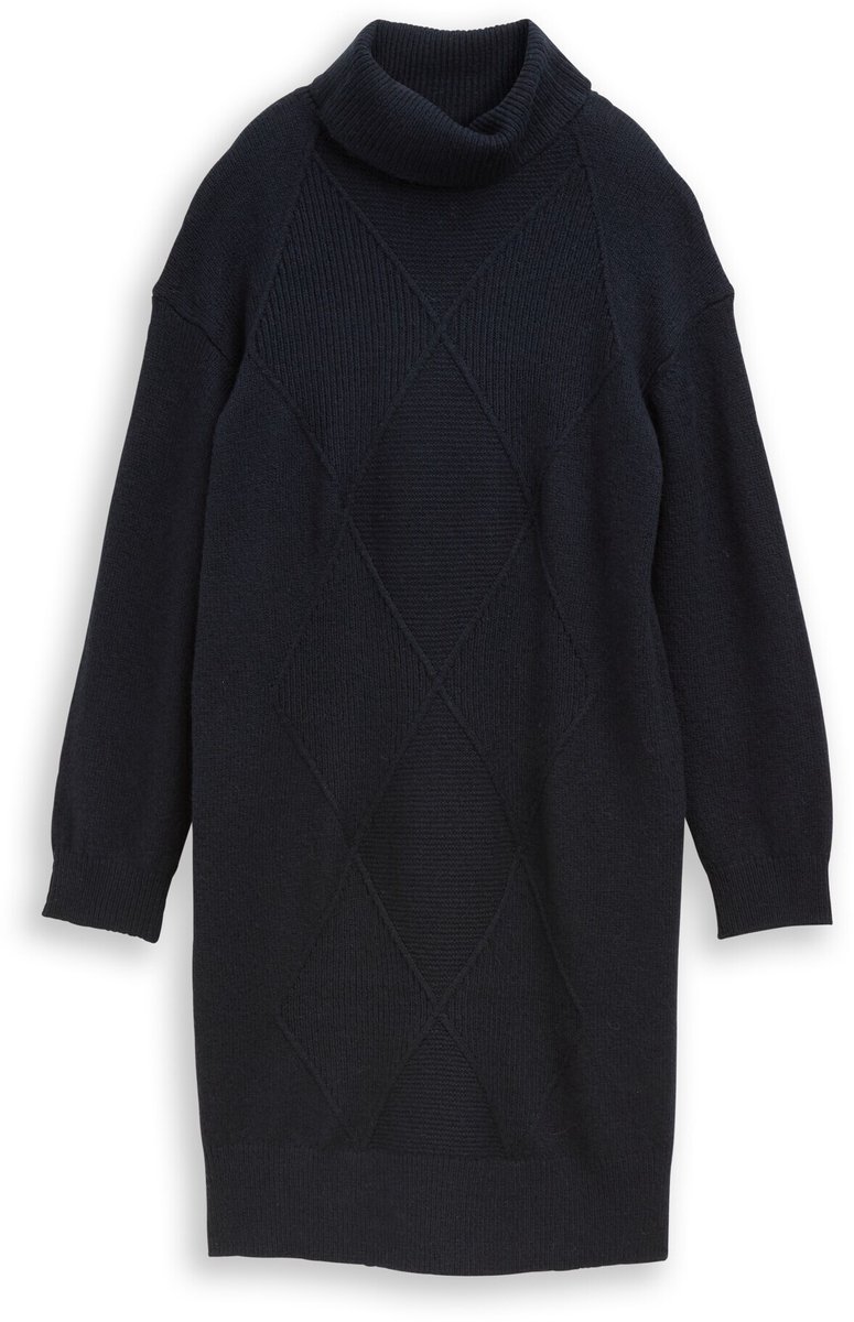 Tom Tailor - Losvallende gebreide jurk - Maat 34 - sky captain blue