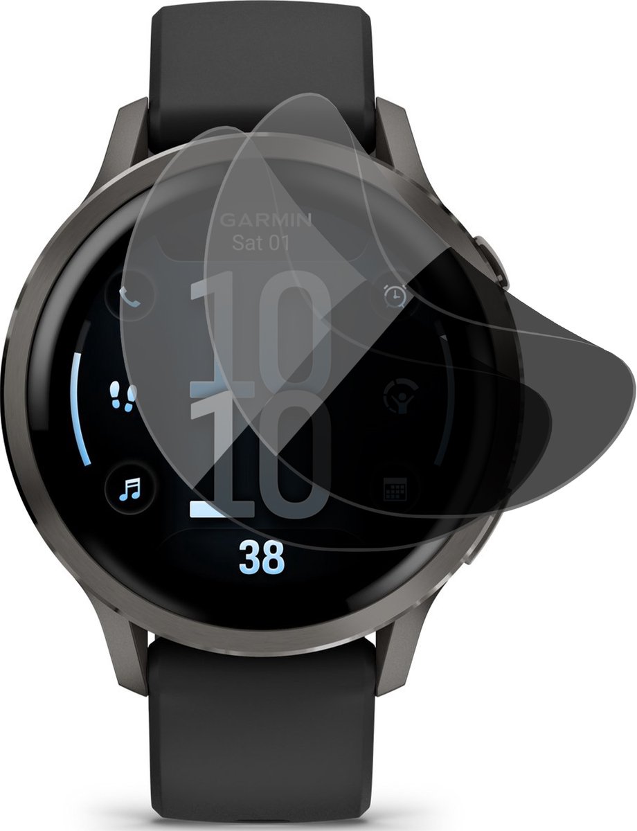Privacy Screenprotector geschikt voor Garmin Venu 4 45mm - 2x FlexGuard Screen Protector