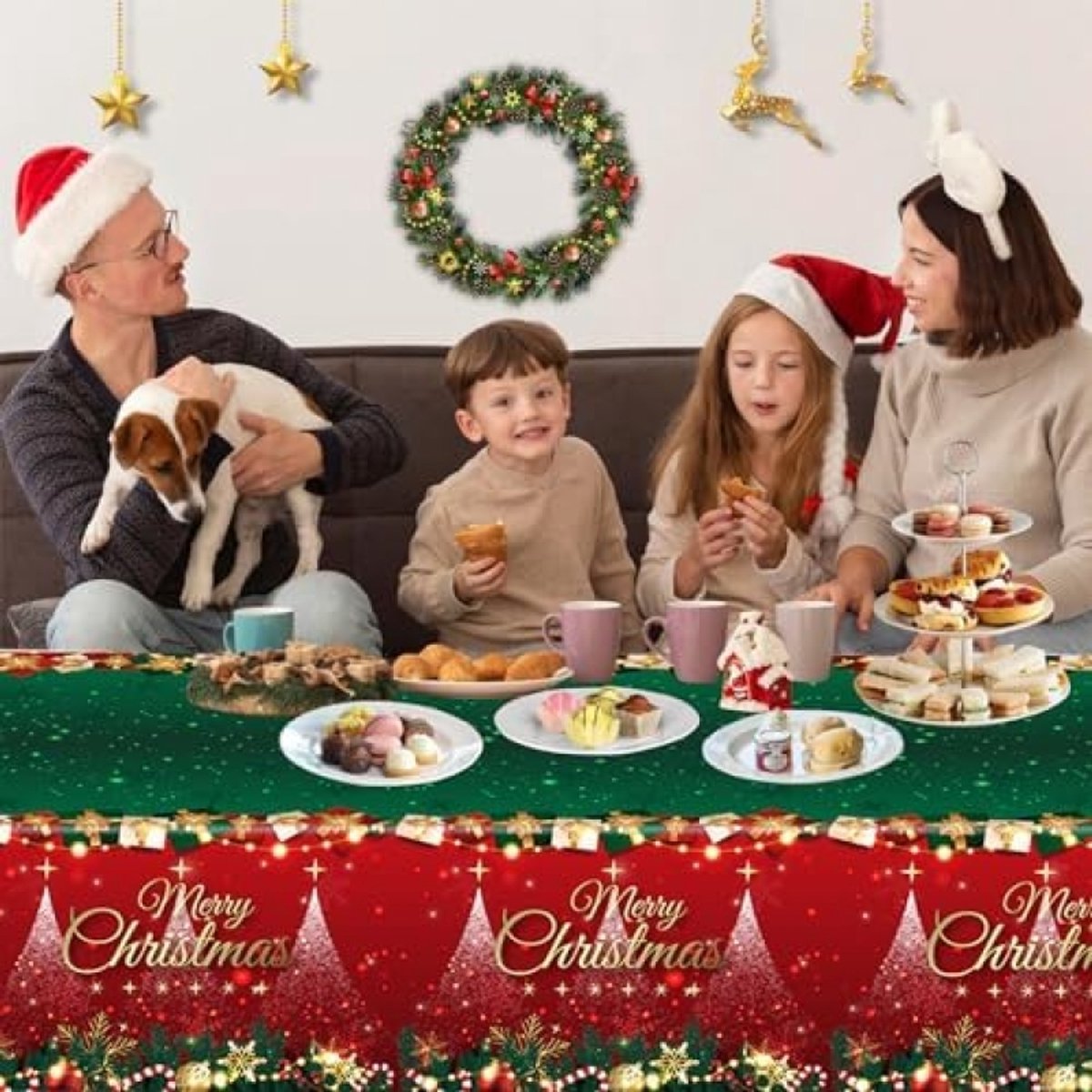 Feestelijk Kersttafelkleed - Waterdicht en Wasbaar