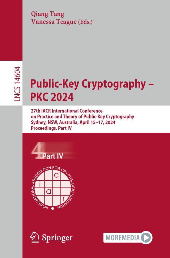 Springer Nature Proceedings Computer Science 4 - Public-Key  ... - cover