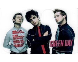 Green Day - Plectrum - Pikcard met 4 plectrums