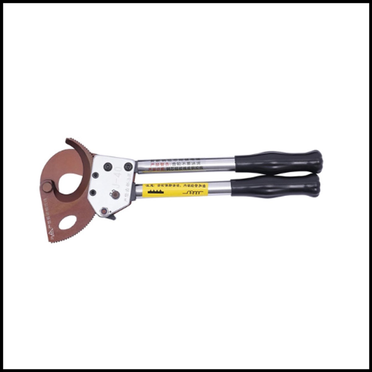 Ratelsnoerknipper – Kabelsnijder – Carbon staal – Ratelsysteem – Draad en kabel – 30mm snijdiameter – Duurzaam – Ergonomisch – Handzaam – Elektrische installaties – Bouw en industrie