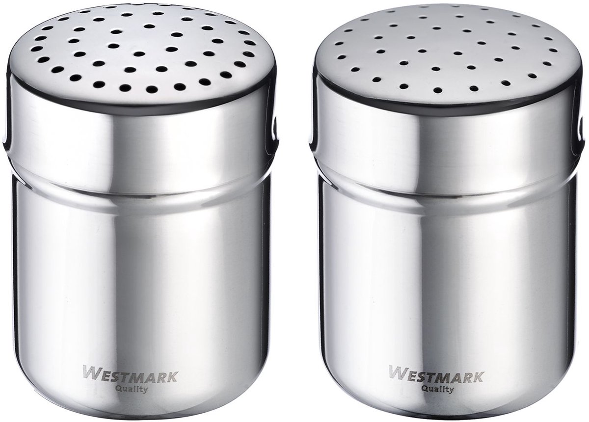 Westmark Set van 2 stuks, kruidenstrooier »Grof« + »Fijn«, met versheidsdeksel, 695222E6