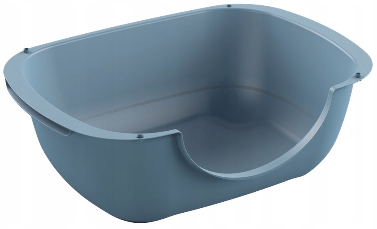 Modulaire Open Kattenbak met Lage Instap – Blauw