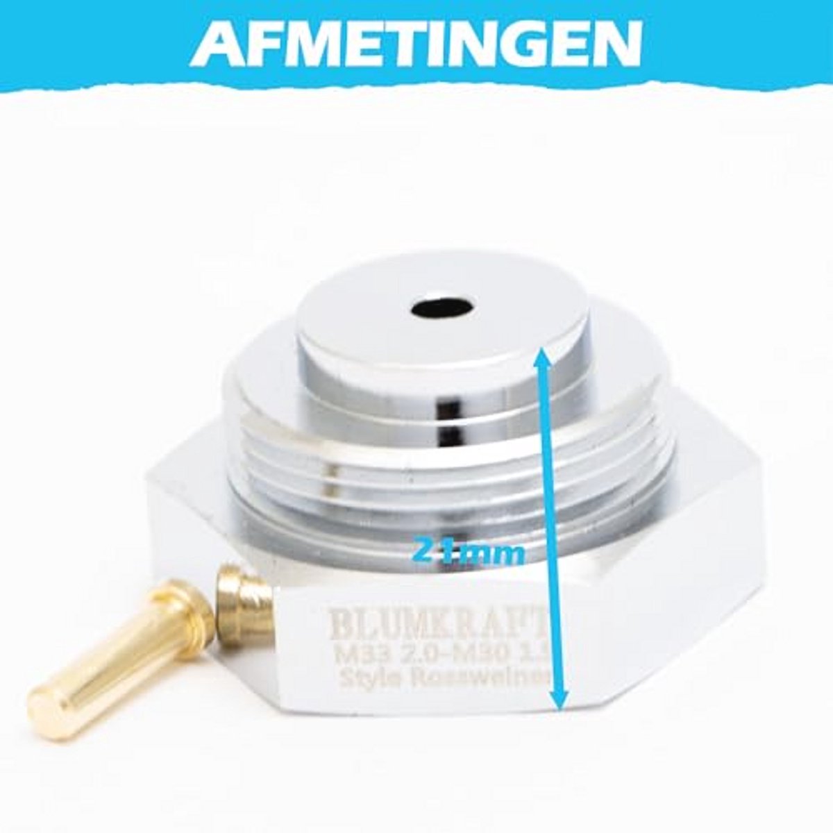 Radiatoradapter M33 x 2 op M30 x 1,5 voor thermostaat – Snelle en robuuste oplossing