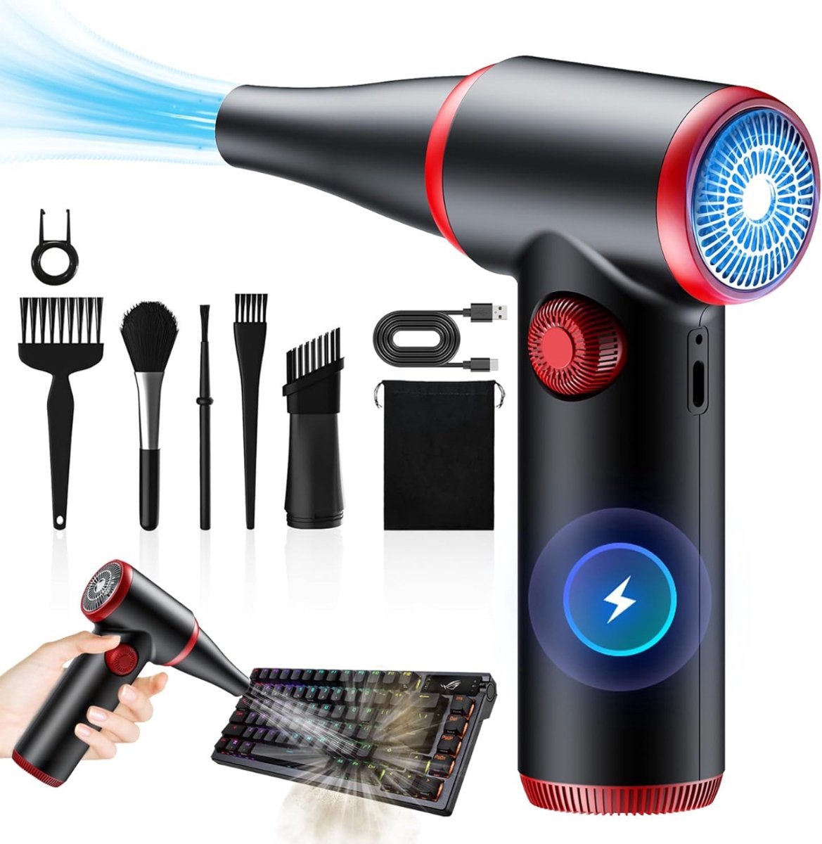 Thuys – Air Duster – Perslucht – Meubelreiniger – Draadloos