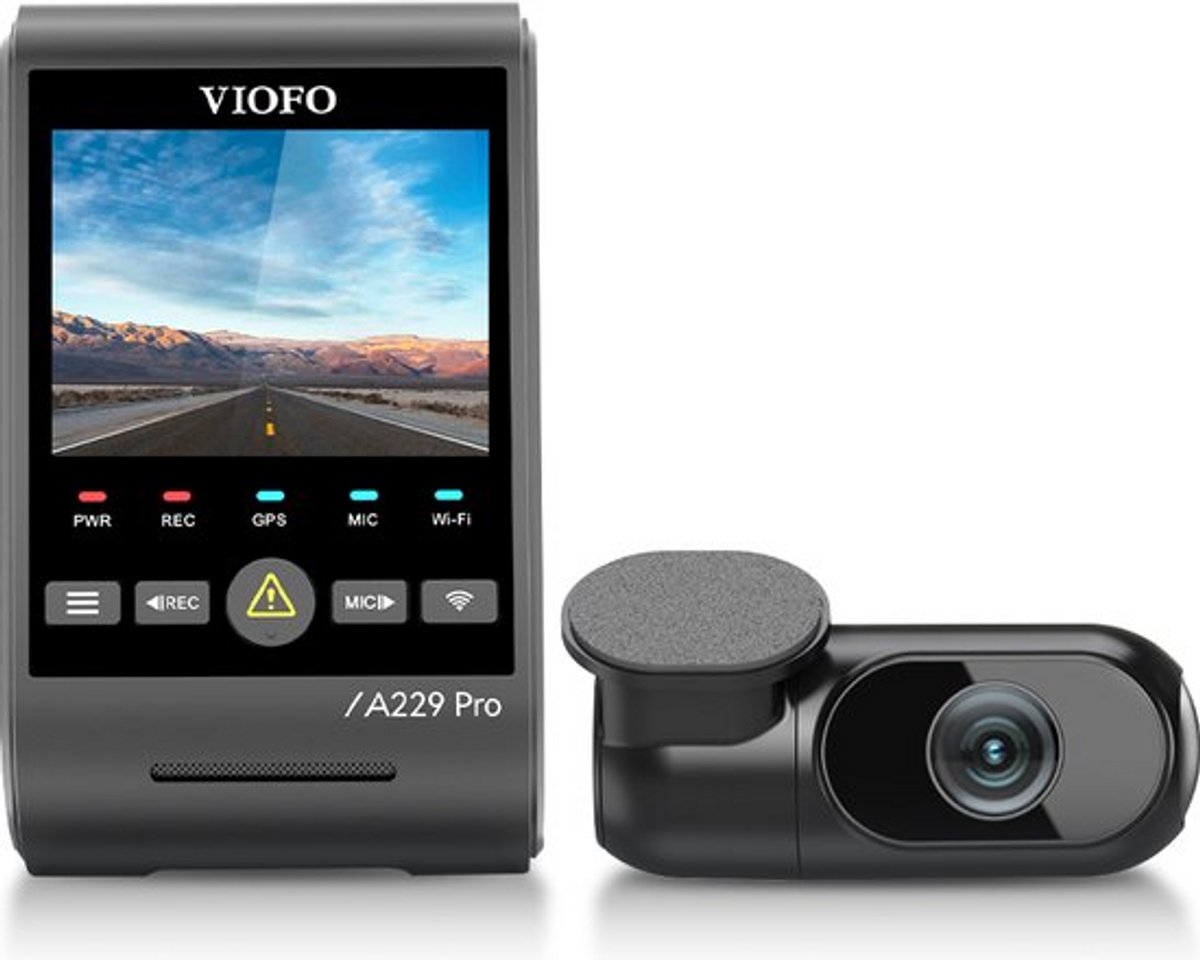 VIOFO A229 Pro 2CH - 4K dual dashcam - Inclusief gratis cpl Filter - 2023 model