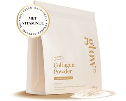 Glow25® Collageen Origineel (450 gram) - met vitamine C - collageenpoeder - hoogwaardig Collageenhydrolysaat