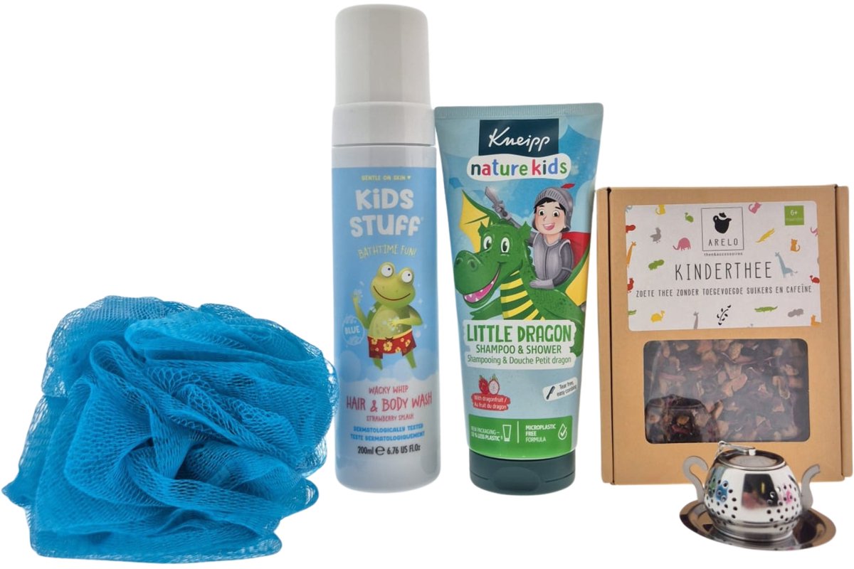 Kneipp Kids Cadeauset – Drakenprins Badproduct + Kinder Thee – Verzorgend & Ontspannend Geschenk voor Kinderen