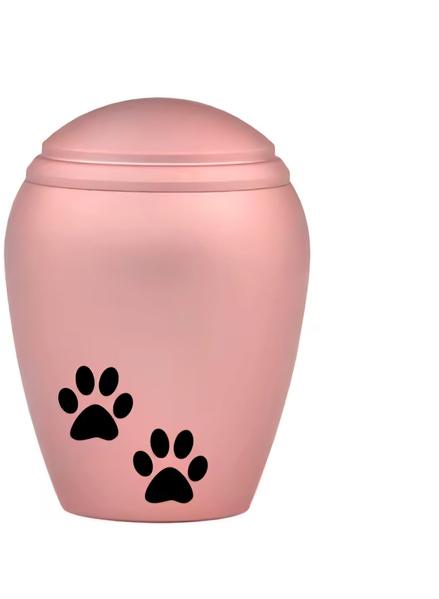 Mini Urn 4cm Poot afdruk Roze