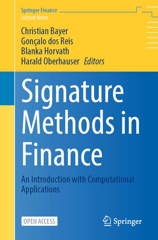 Springer Finance- Signature Methods in Finance - cover
